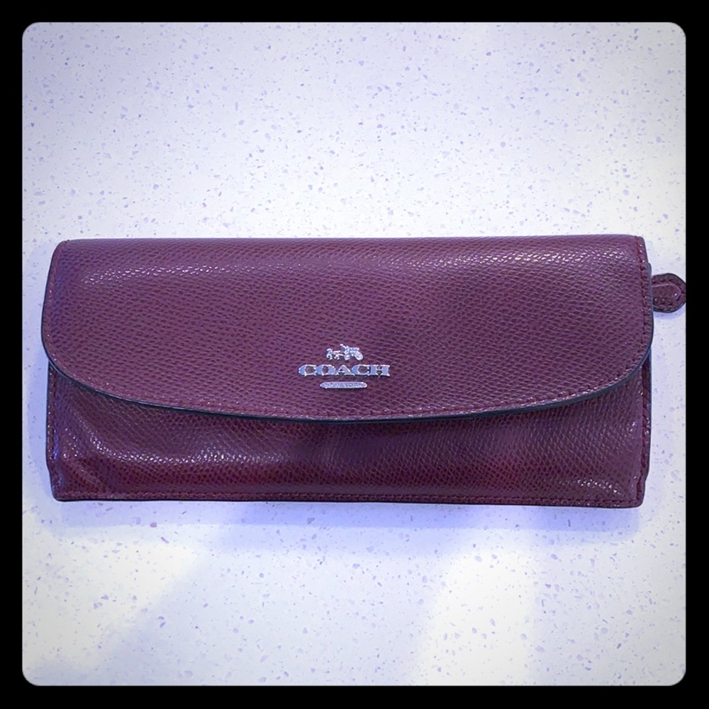 Coach Wine Colored Wallet